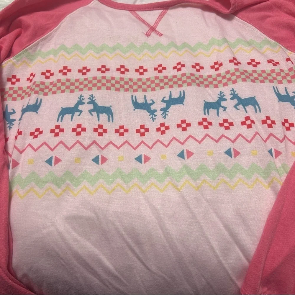 Size 10-12 Girls Cat & Jack Pink Winter Nightgown E2